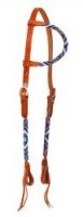 Split Ear Beaded Leather Headstall